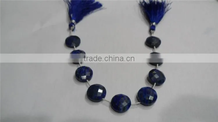 Lapiz Lazuli Coin Faceted