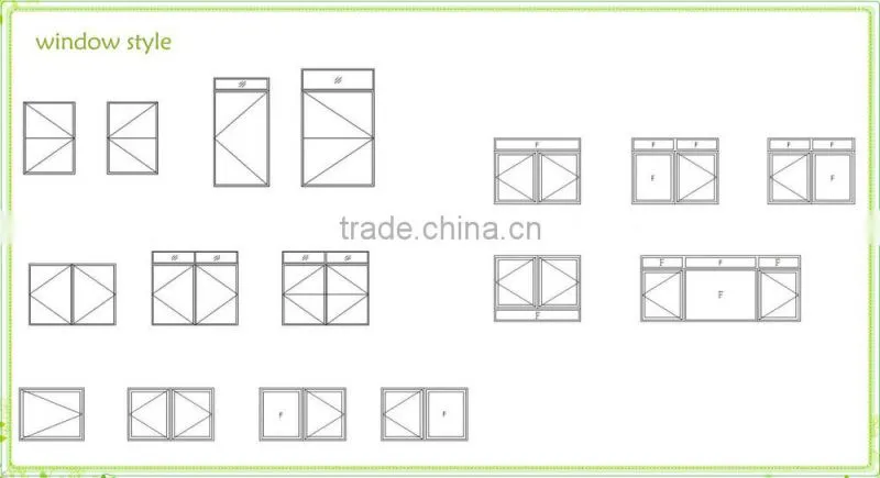 Customized hot sell casement window and door aluminum