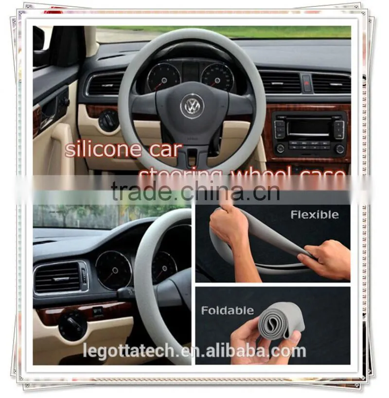 High quality 2015 innovative cheap silicone comfortable Steering wheel cover