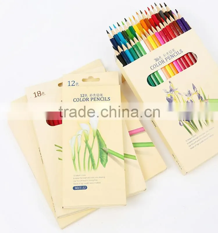 Wholesale high quality 12pcs sharpener wooden drawing drawing pencils