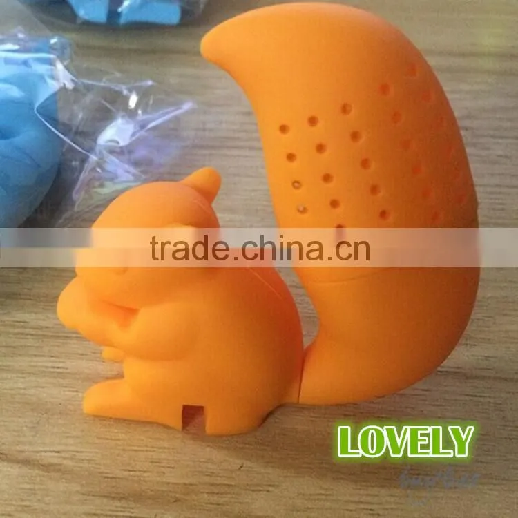FDA LFGB approved silicone promotional novelty funny Tongue tea infuser