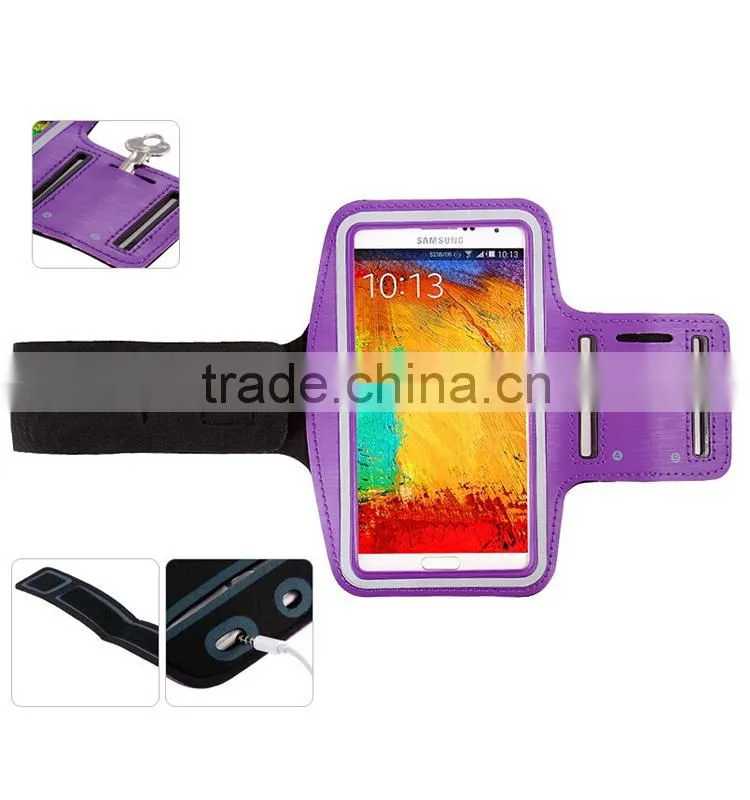 2015 best mobile phone accessories soft lycra material sport stretch armband