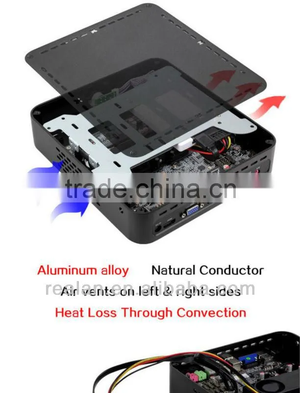 Mini PC Host, CPU: AMD-T56N high-speed dual-core