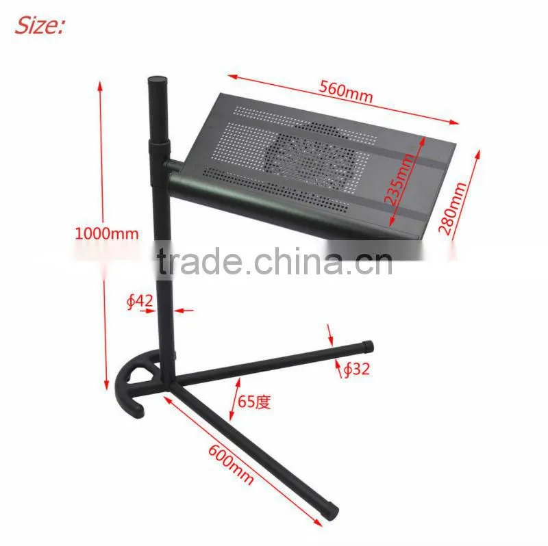 Folding overbed table