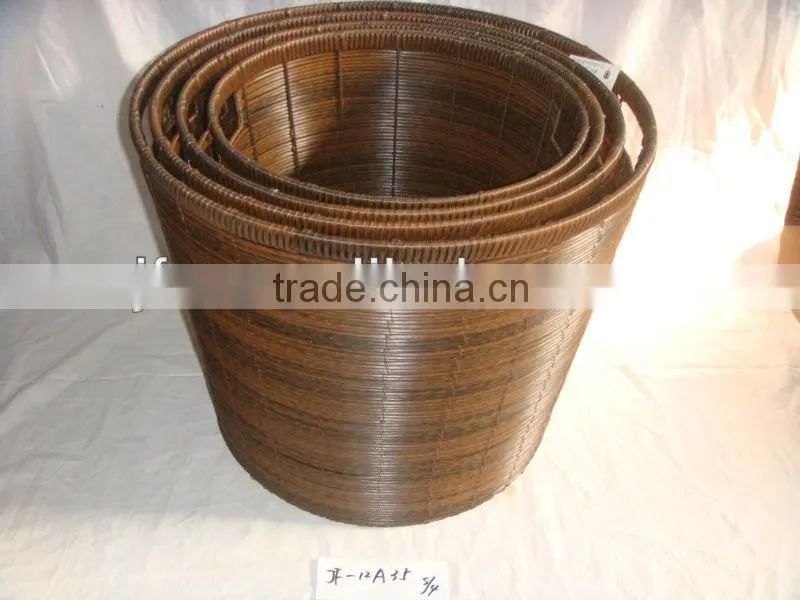 2012 new item round PE eco-friendly plastic rubbish bins