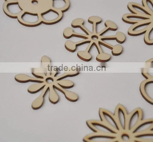 wood veneer shapes, wooden flower