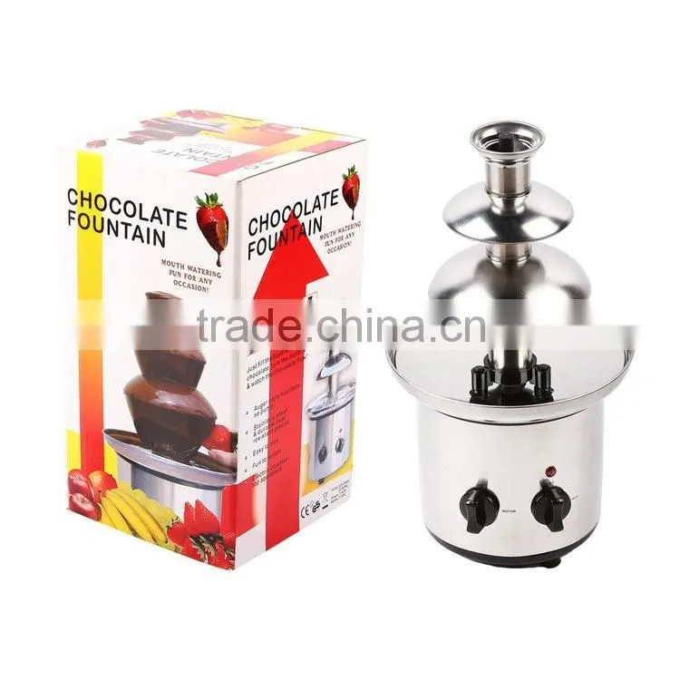 china factory supply high quality Homehold 3 layers mini cheap chocolate fountain for sale