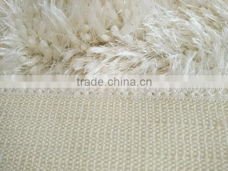 round corner long hair microfiber anti-slip chenille mat