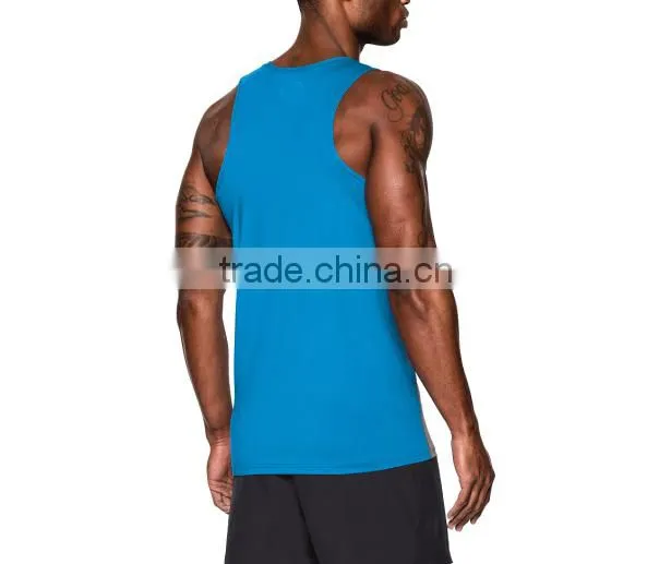 Custom dry fit running gym compression tank top for men