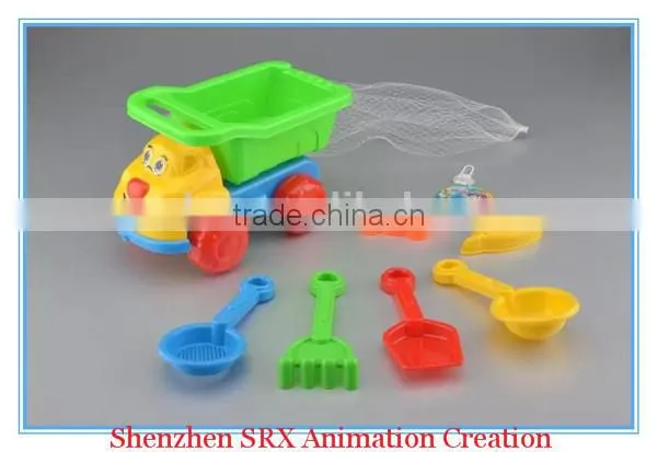 wholesale trolley beach toys tools set summer toys supplier,plastic summer toys children gift,plastic outdoor beach summer toys