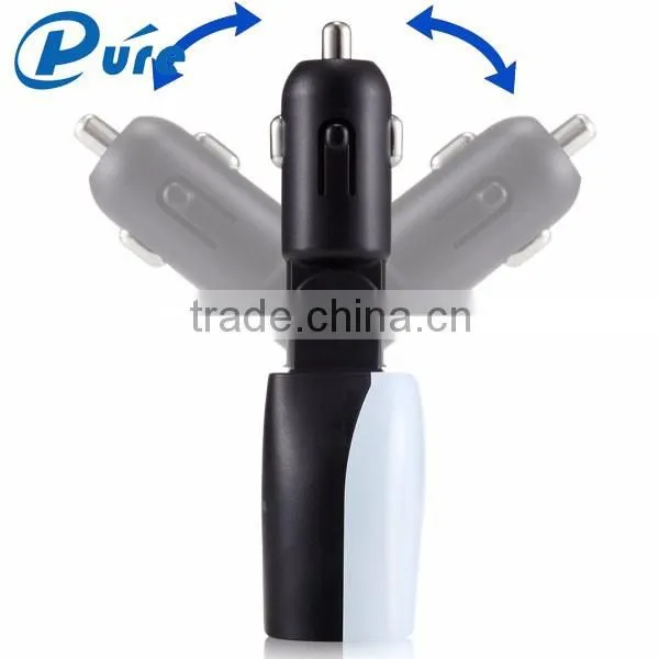 Wholesale Fashional 3.4A/4.8A 2 Port USB Rapid Charge LED Car Charger Display Out Input Voltage and Car's Battery Travel Charger