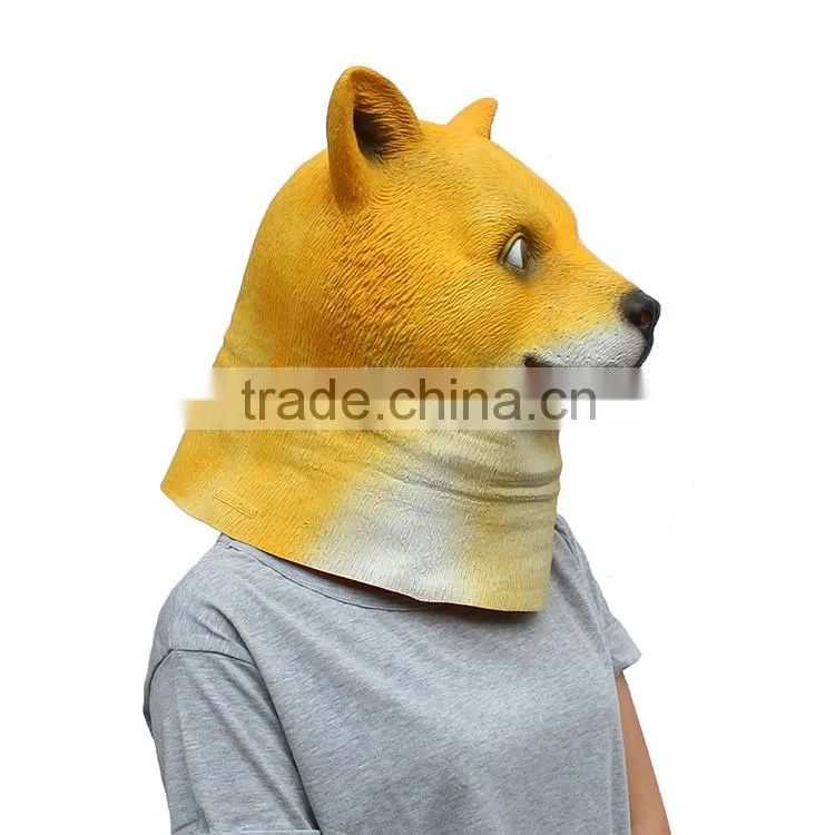 Alibaba dog animal Head mask for Halloween Party costumes in China