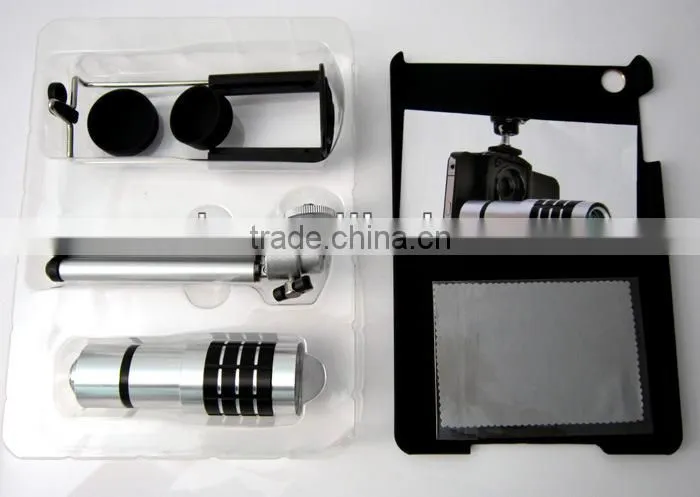 Brand New 12X Zoom Magnifier Camera Lens Telescope W/ Back Cover For iPad Mini1/2Gen