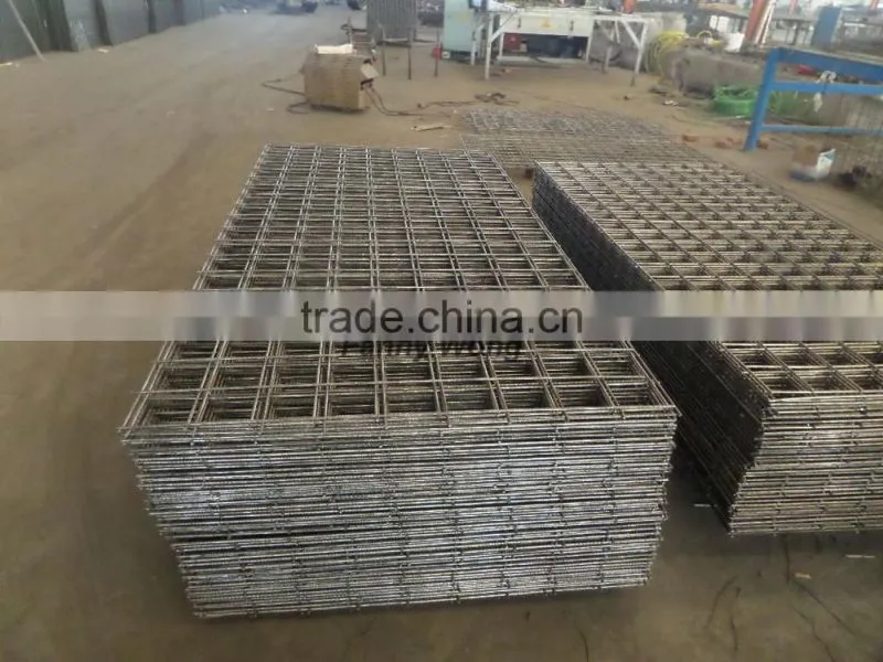 hot sale black flat welded wire mesh panel fence panel construction panel