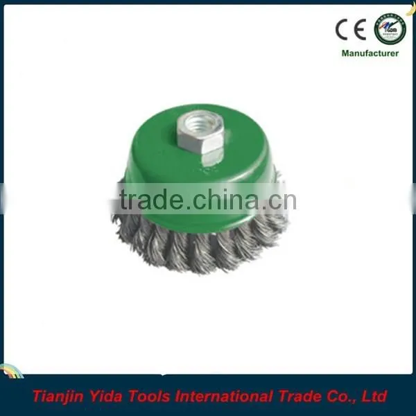 steel twist knot wire cup brush