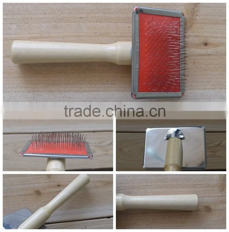 pet dog slicker grooming brush