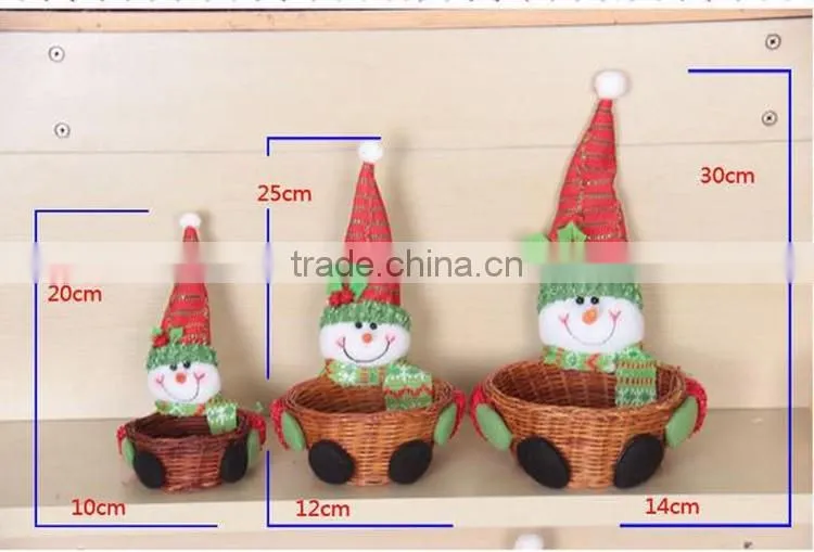 Cheap new wicker craft gift christmas decorations basket made in china
