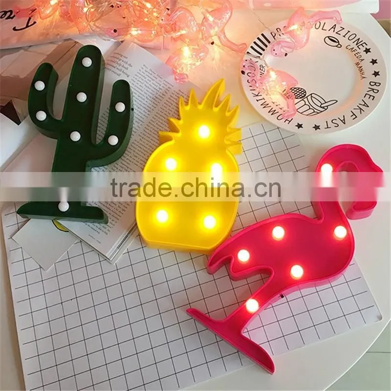 Christmas Promotion gift Flamingo Baby Kids Room Home LED Decoration night light modern Bedside table desk lamp