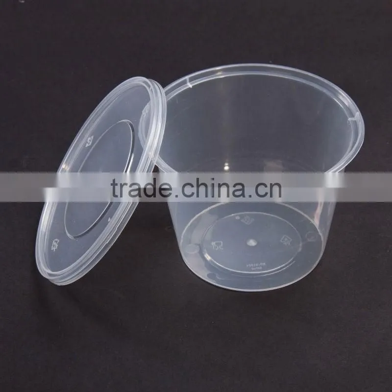 High Quality Plastic Round Microware Food Container with Lids