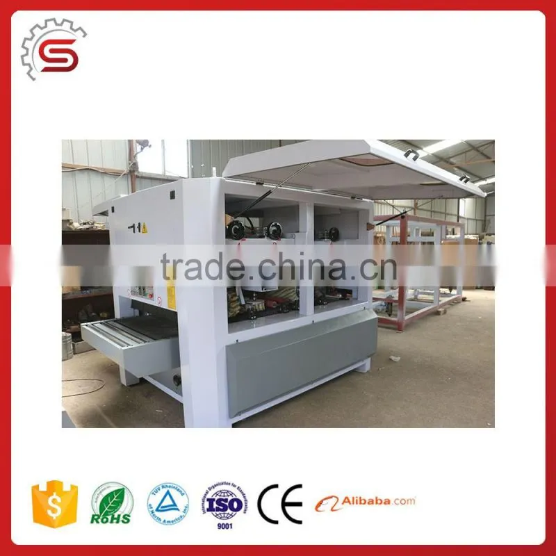 Heavy Duty Drum Sander 4 Rollers Wood Polishing Machine for Wood Door Producer