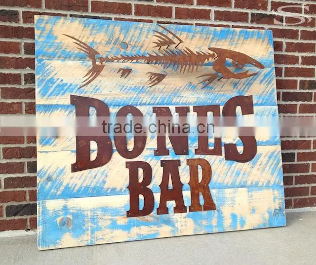 Customization Pub Sign Bar Sign MDF Advertising Board UV printing on wood