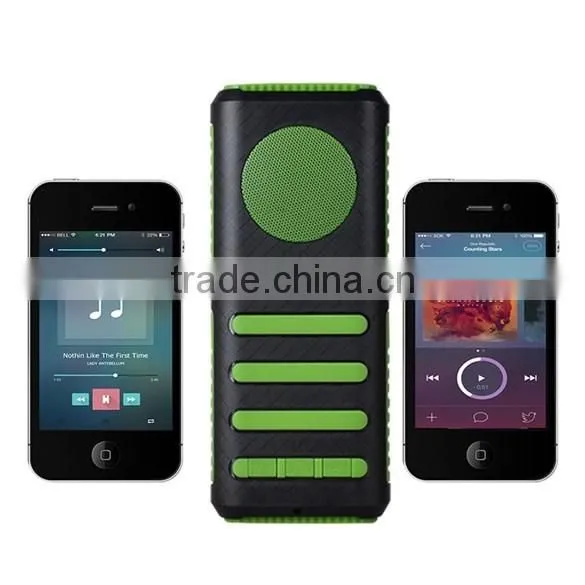 Best selling portable wireless bluetooth music speaker with power bank with LED touch