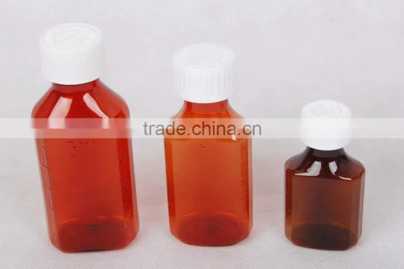 Child Resistant Caps pharmaceutical Plastic Liquid bottle