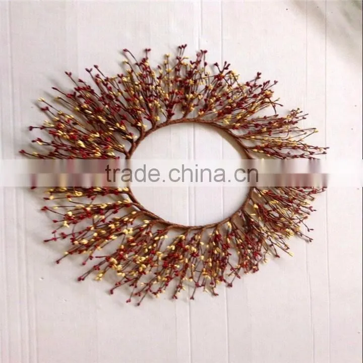 christmas decorations made in china red berry christmas wreath for christmas market
