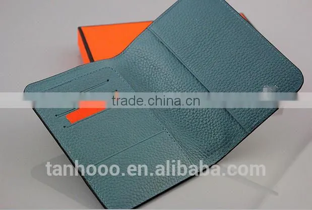 Passport Holder personalized travel pu genuine leather passport holder