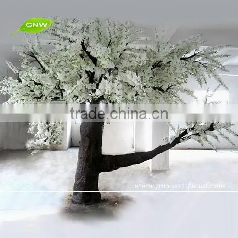 GNW BTRO059-3 New 13ft white big artificial maple leave blossom tree for landscape garden decoration
