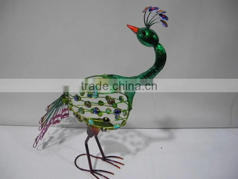 Funny iron peacock ornament ,decoration garden