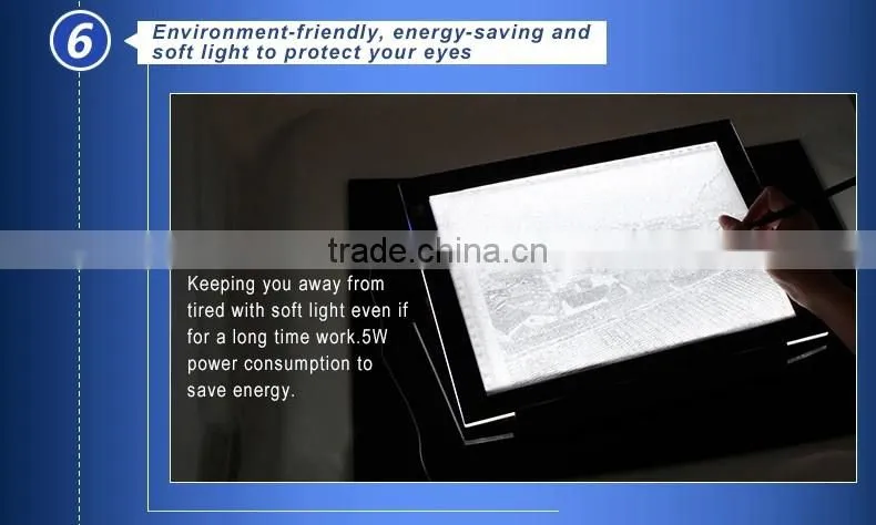 Ajustable brightness LED Tracing Copy Board /LED neon maker drawing copy board/ LED copy board