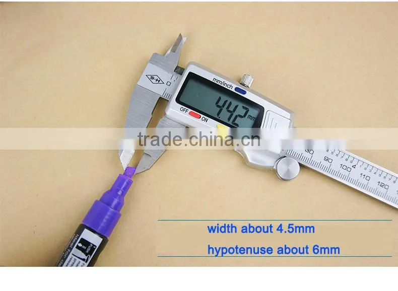 Fluorescent pen newlight , high end marker pen, easy to clean. Safe to skin and body
