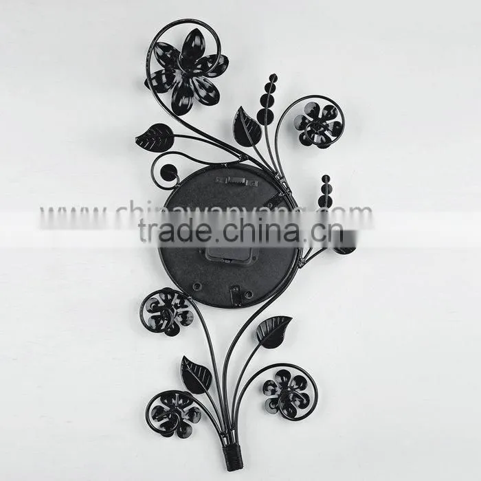 Hot Sale Dendritic Silvery White Nice Home Decor Wall Clock
