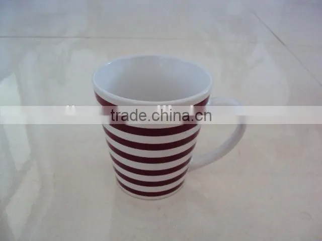 V shape funnel stoneware tea coffee mug
