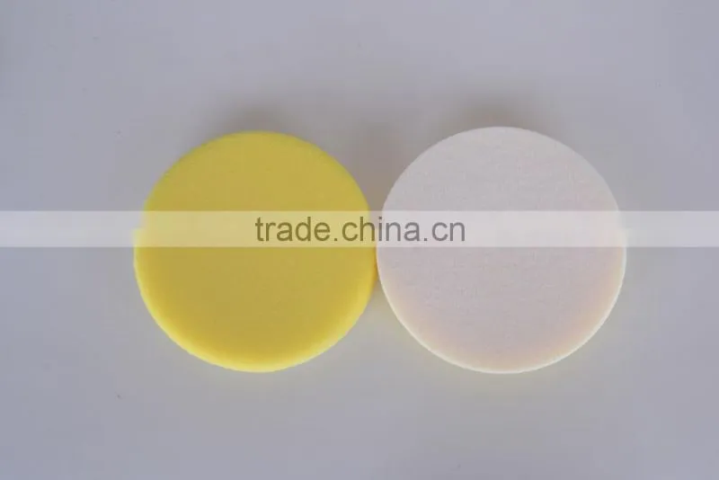 5'' 6'' 7'' imported flat fine soft foam/ sponge pad for finishing yellow color