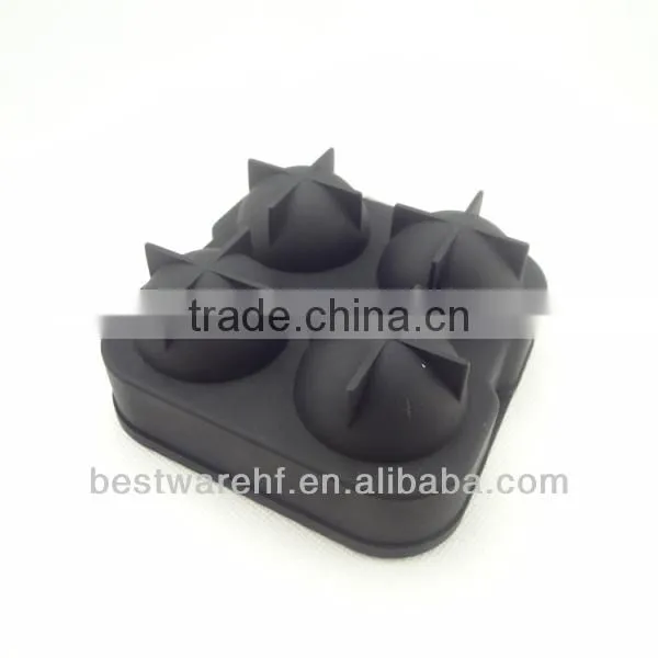 Novelty hot sell silicone ice glass mold on ebay,amazon fda silicone Ice sphere Ball Mold.