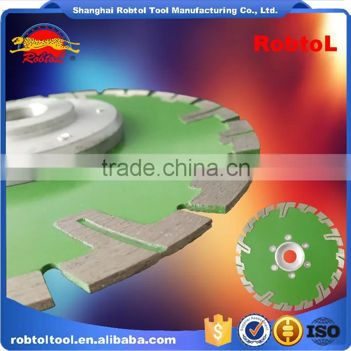 7" 180mm Aluminum Flange Diamond Blade Turbo Deep Tooth Triangle Grinding Wheel Stone Tile Saw Blade Cutting Marble Abrasive
