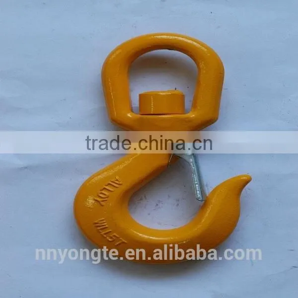 Galvanized G80 Swivel Hoist Hook With Latch