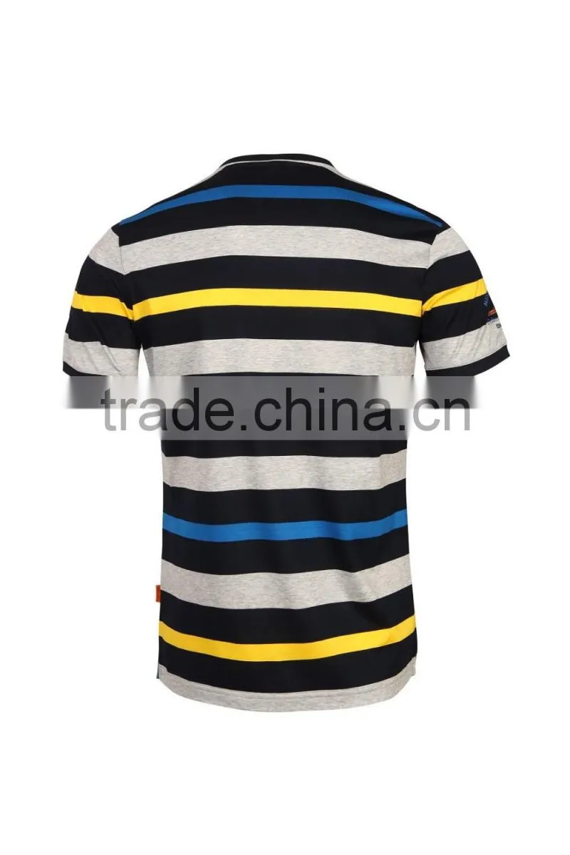 Men 's fine striped t shirt fabric