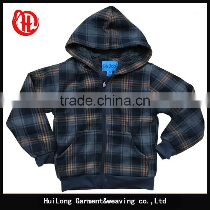 OEM children type winter thick kids jacket with hat