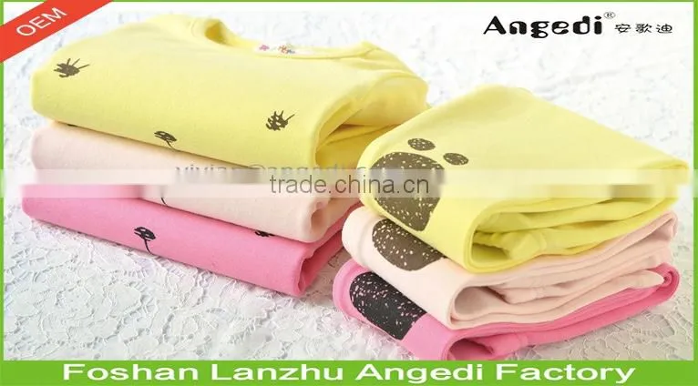 Kids wear Girls clothing lovely cotton pajamas cute designed soft night wear 2-14 year