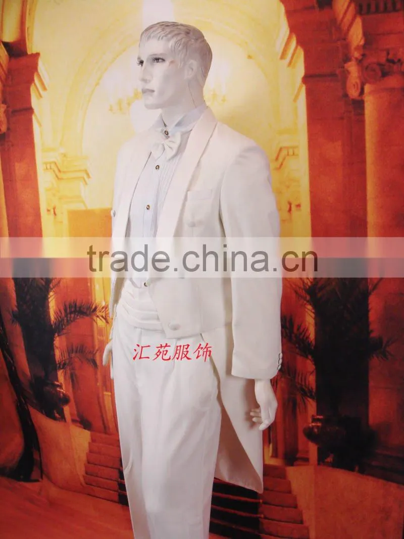 white tuxedo wedding suit
