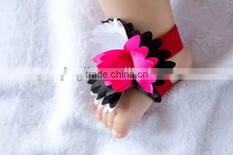New Arrival Top Baby Shoes Flower Design Baby Prewalker Shoes Infant Shoes Cotton Barefoot Sandals