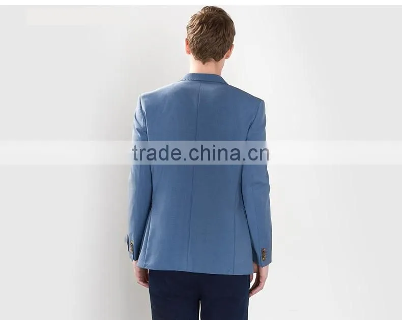 Casual Men'S Two Button Single Vent Fashion Suit Jacket Blazer For Sale