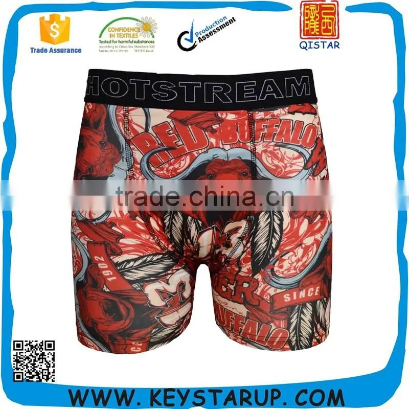 Comfortable Breathable Men Boxer Shorts Cotton Spandex Stripe Men's Underwear