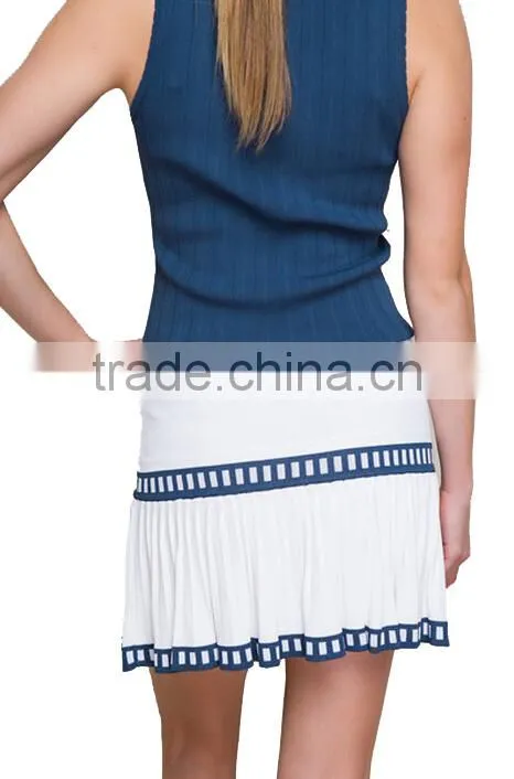 High quality hot sale sleeveless cheap netball dress tennis dress for girls