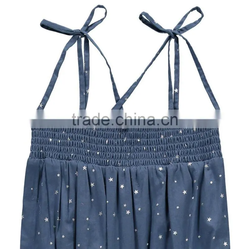 Kids romper baby clothes blue denim one piece Jumpsuit wholesale childrenis clothing