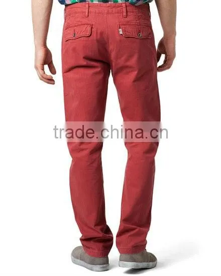 china men apparel burgundy pants PRM1301