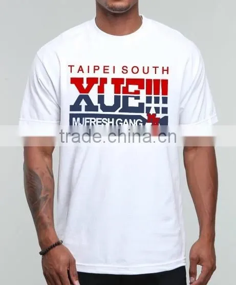 Cheap Promotional customer logo printed t shirt made in china